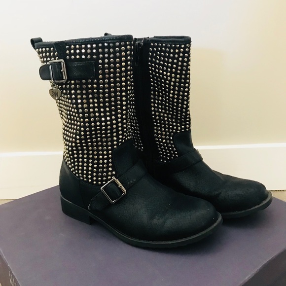 Stuart Weitzman Selma Studded boots 1 - Picture 2 of 4